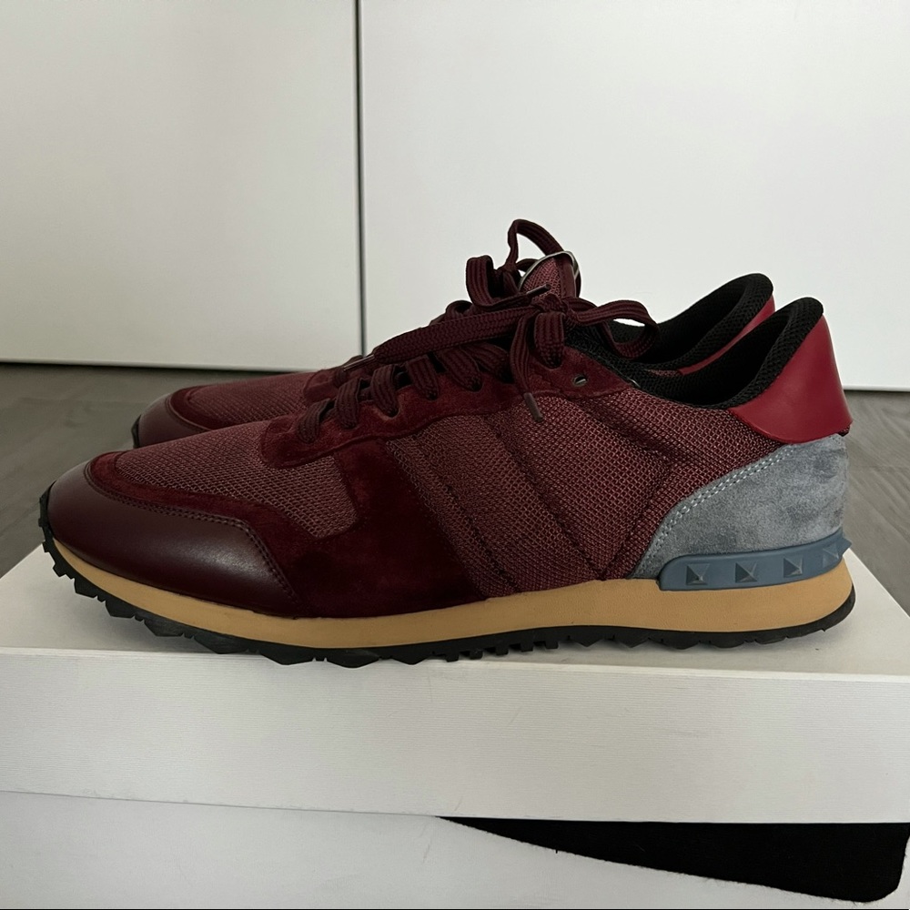 Burgundy Valentino Sneakers Size 44 (US 11)